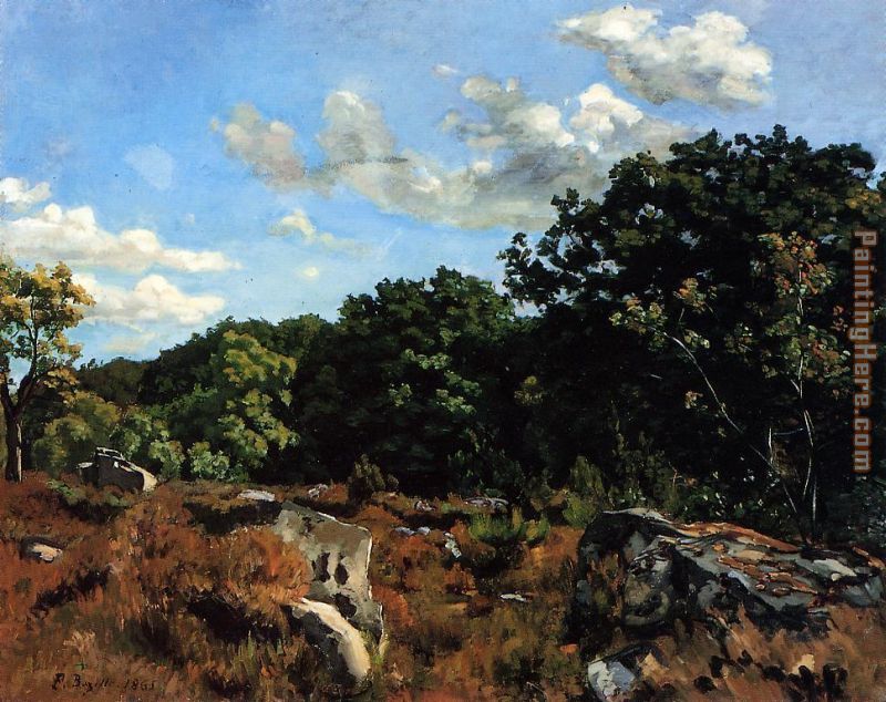 Landscape at Chailly painting - Frederic Bazille Landscape at Chailly art painting